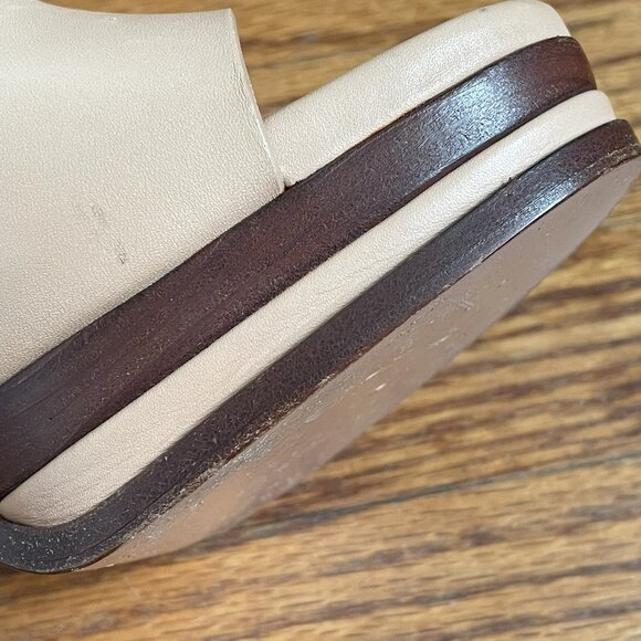 Casadei Tan and Brown Platform Sandals, US 10 - Picture 16 of 16